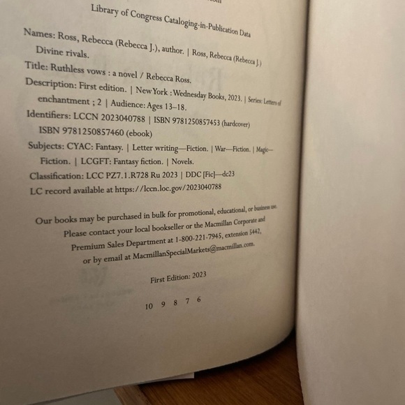 Ruthless Vows, First Edition, custom sprayed edges - Picture 3 of 5